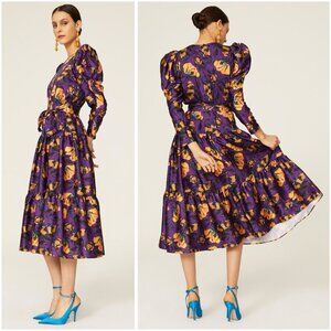 DELFI Collective Taylor Puff Sleeve Midi Dress $398